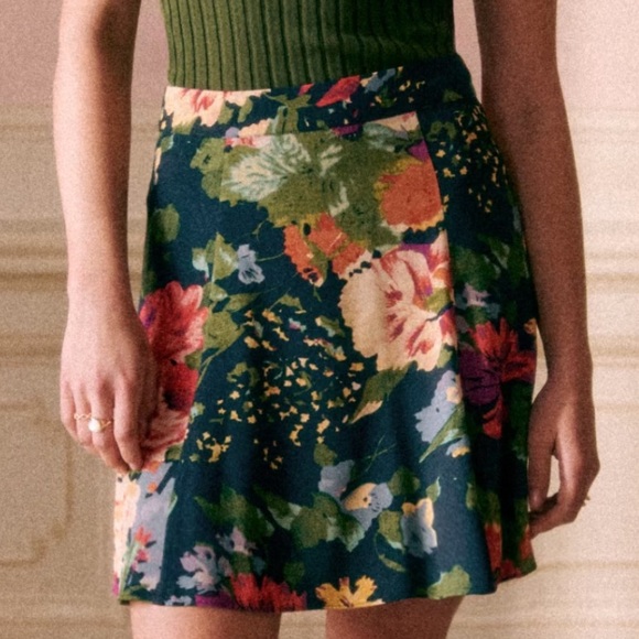 Sézane Mariata Skirt NWOT 40/8 Trianon Floral